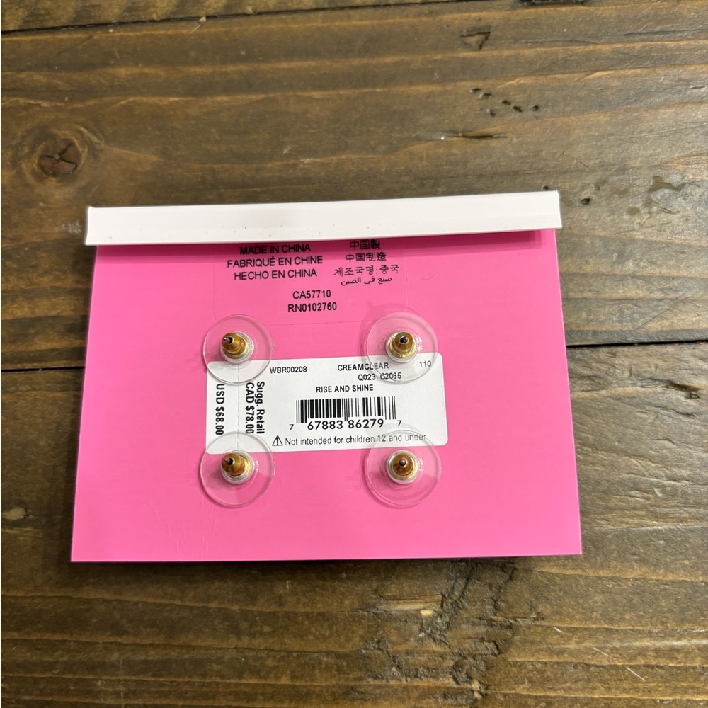 Kate Spade Rise and Shine Stud Earrings - Picture 2 of 2